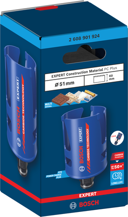 Sierra de corona Bosch EXPERT Construction Material Power Change Plus 51 mm.